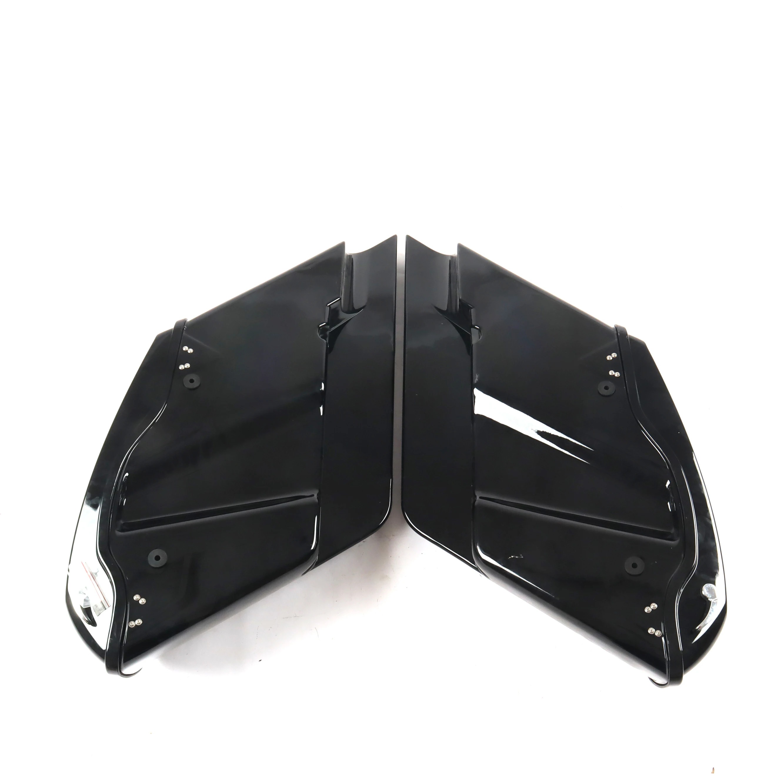 Two Cut Out Modified sharp Edge Box 2014 for harley Road Glide Motorcycle Saddlebag Motorbkie Bag